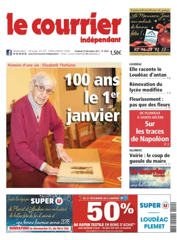 Le Courrier Indépendant - 29 Dec 2017