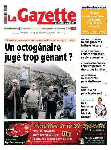 La Gazette du Centre Morbihan - 17 Nov 2017