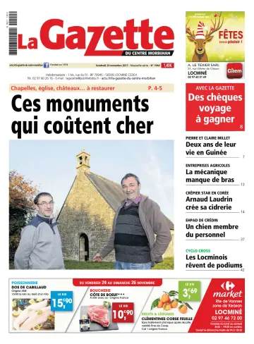 La Gazette du Centre Morbihan - 24 Nov 2017