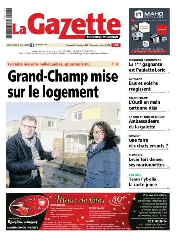 La Gazette du Centre Morbihan - 1 Dec 2017