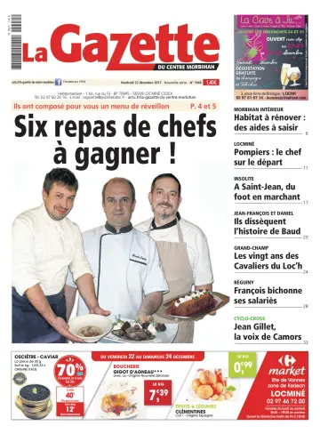 La Gazette du Centre Morbihan - 22 Dec 2017