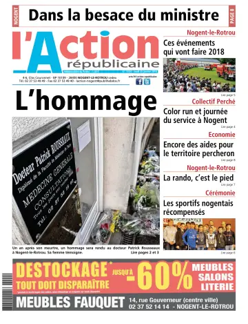 L'Action Républicaine - 26 янв. 2018