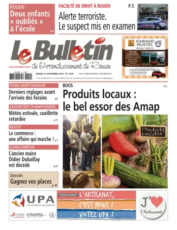 Le Bulletin de l'Arrondisement de Rouen - 27 Sep 2016