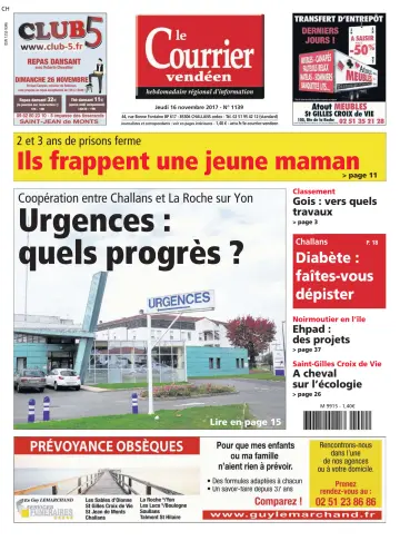Le Courrier Vendéen - 16 Nov 2017