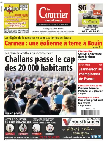 Le Courrier Vendéen - 4 Jan 2018
