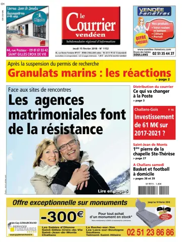 Le Courrier Vendéen - 15 Feb 2018