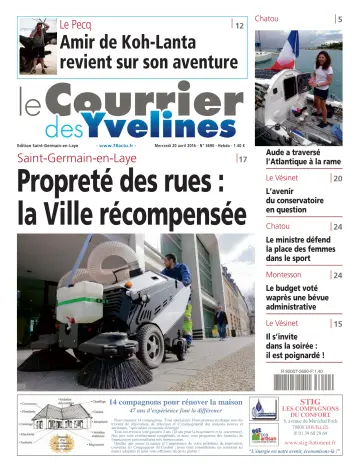 Le Courrier des Yvelines (Saint-Germain-en-Laye) - 20 Apr 2016