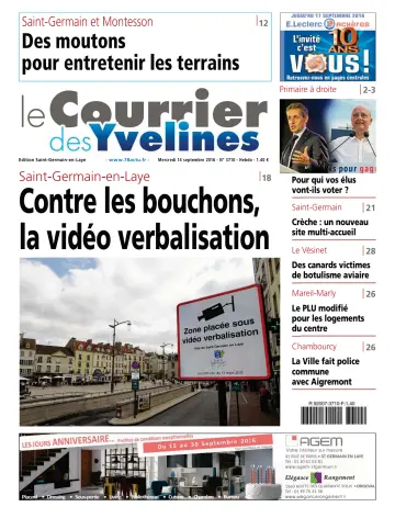Le Courrier des Yvelines (Saint-Germain-en-Laye) - 14 sept. 2016