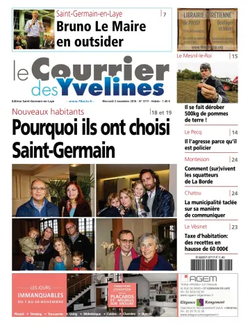 Le Courrier des Yvelines (Saint-Germain-en-Laye) - 2 Nov 2016