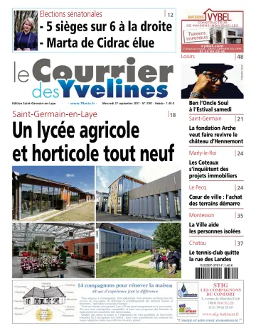 Le Courrier des Yvelines (Saint-Germain-en-Laye) - 27 Sep 2017