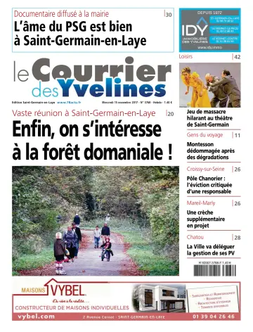 Le Courrier des Yvelines (Saint-Germain-en-Laye) - 15 Nov 2017