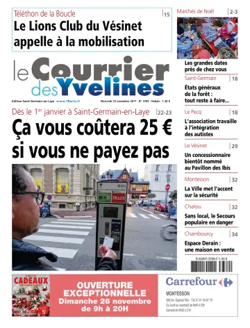 Le Courrier des Yvelines (Saint-Germain-en-Laye) - 22 Nov 2017
