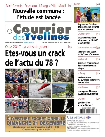 Le Courrier des Yvelines (Saint-Germain-en-Laye) - 27 Dec 2017