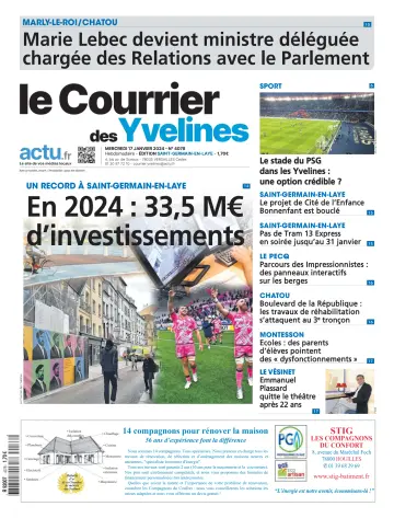 Le Courrier des Yvelines (Saint-Germain-en-Laye) - 17 一月 2024