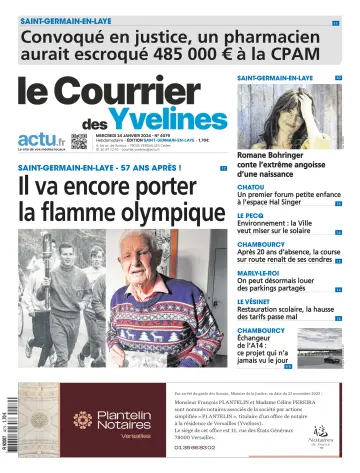 Le Courrier des Yvelines (Saint-Germain-en-Laye) - 24 1월 2024