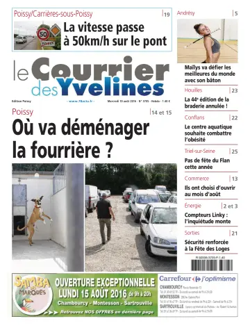 Le Courrier des Yvelines (Poissy) - 10 Aug 2016
