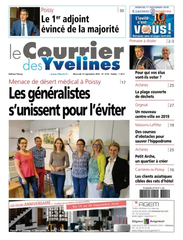 Le Courrier des Yvelines (Poissy) - 14 Sep 2016
