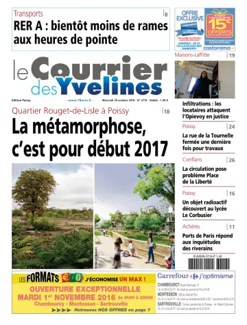Le Courrier des Yvelines (Poissy) - 26 Oct 2016