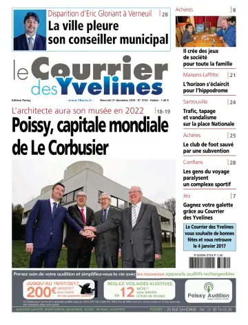 Le Courrier des Yvelines (Poissy) - 21 Dec 2016