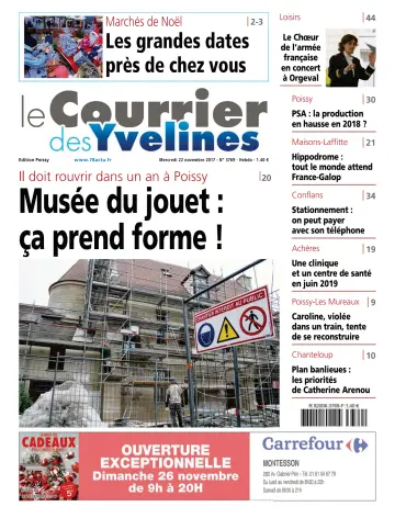 Le Courrier des Yvelines (Poissy) - 22 Nov 2017
