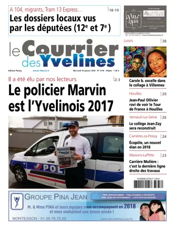 Le Courrier des Yvelines (Poissy) - 10 Jan 2018