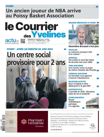 Le Courrier des Yvelines (Poissy) - 24 gen 2024