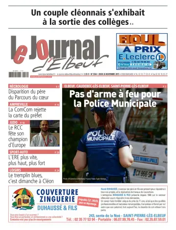 Le Journal d'Elbeuf - 26 Nov 2015
