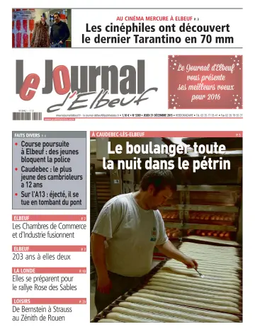 Le Journal d'Elbeuf - 31 Dec 2015