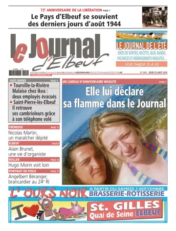 Le Journal d'Elbeuf - 25 Aug 2016