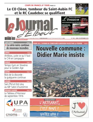 Le Journal d'Elbeuf - 29 Sep 2016