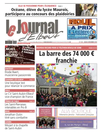 Le Journal d'Elbeuf - 8 Dec 2016