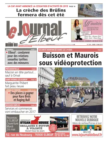 Le Journal d'Elbeuf - 11 May 2017