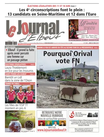 Le Journal d'Elbeuf - 25 May 2017