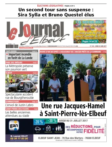 Le Journal d'Elbeuf - 22 Jun 2017