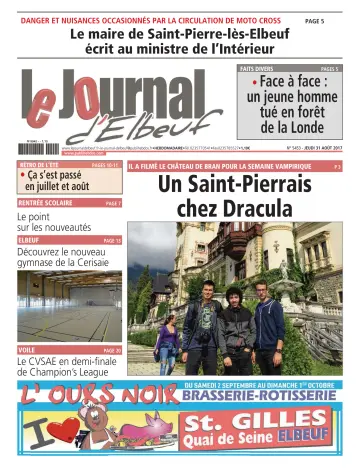 Le Journal d'Elbeuf - 31 Aug 2017