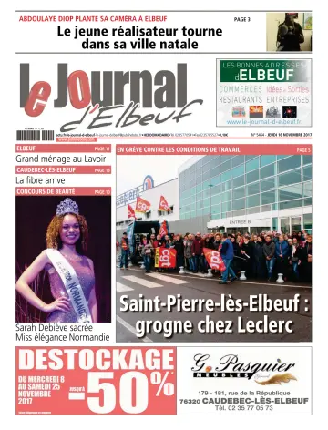Le Journal d'Elbeuf - 16 Nov 2017