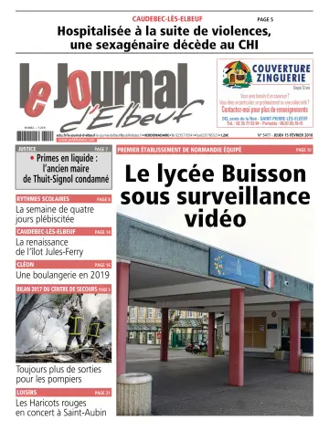Le Journal d'Elbeuf - 15 2월 2018