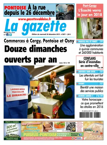 La Gazette Val d'Oise - 30 Dec 2015