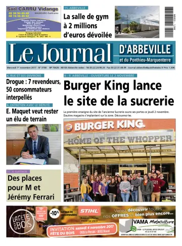 Le Journal d'Abbeville - 1 Nov 2017