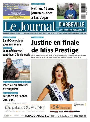 Le Journal d'Abbeville - 3 Jan 2018