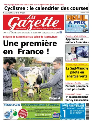 La Gazette de la Manche - 21 Feb. 2018