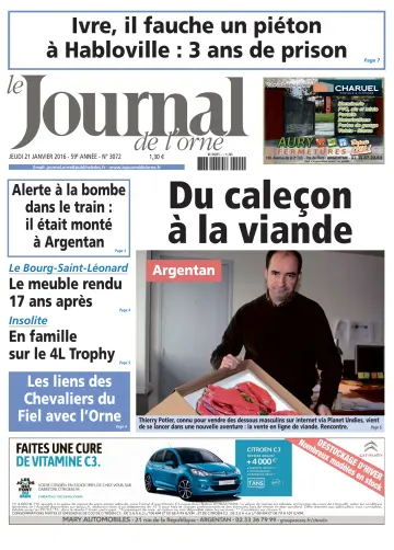 Le Journal de l'Orne - 21 Jan 2016