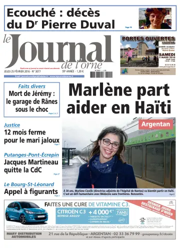 Le Journal de l'Orne - 25 Feb 2016