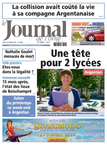 Le Journal de l'Orne - 31 Mar 2016