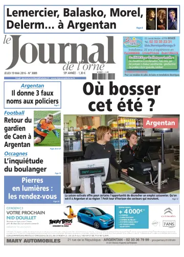 Le Journal de l'Orne - 19 May 2016