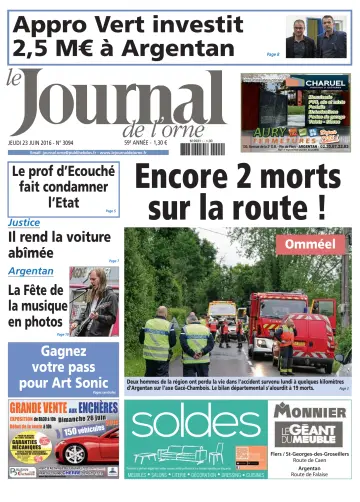 Le Journal de l'Orne - 23 Jun 2016