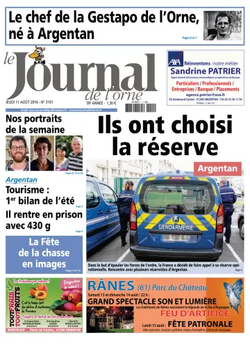 Le Journal de l'Orne - 11 Aug 2016