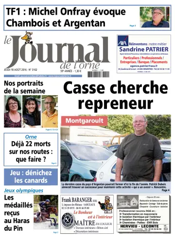 Le Journal de l'Orne - 18 Aug 2016