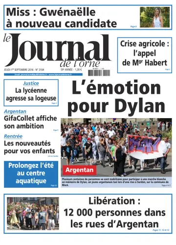 Le Journal de l'Orne - 1 Sep 2016