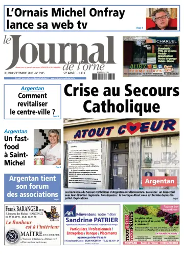 Le Journal de l'Orne - 8 Sep 2016